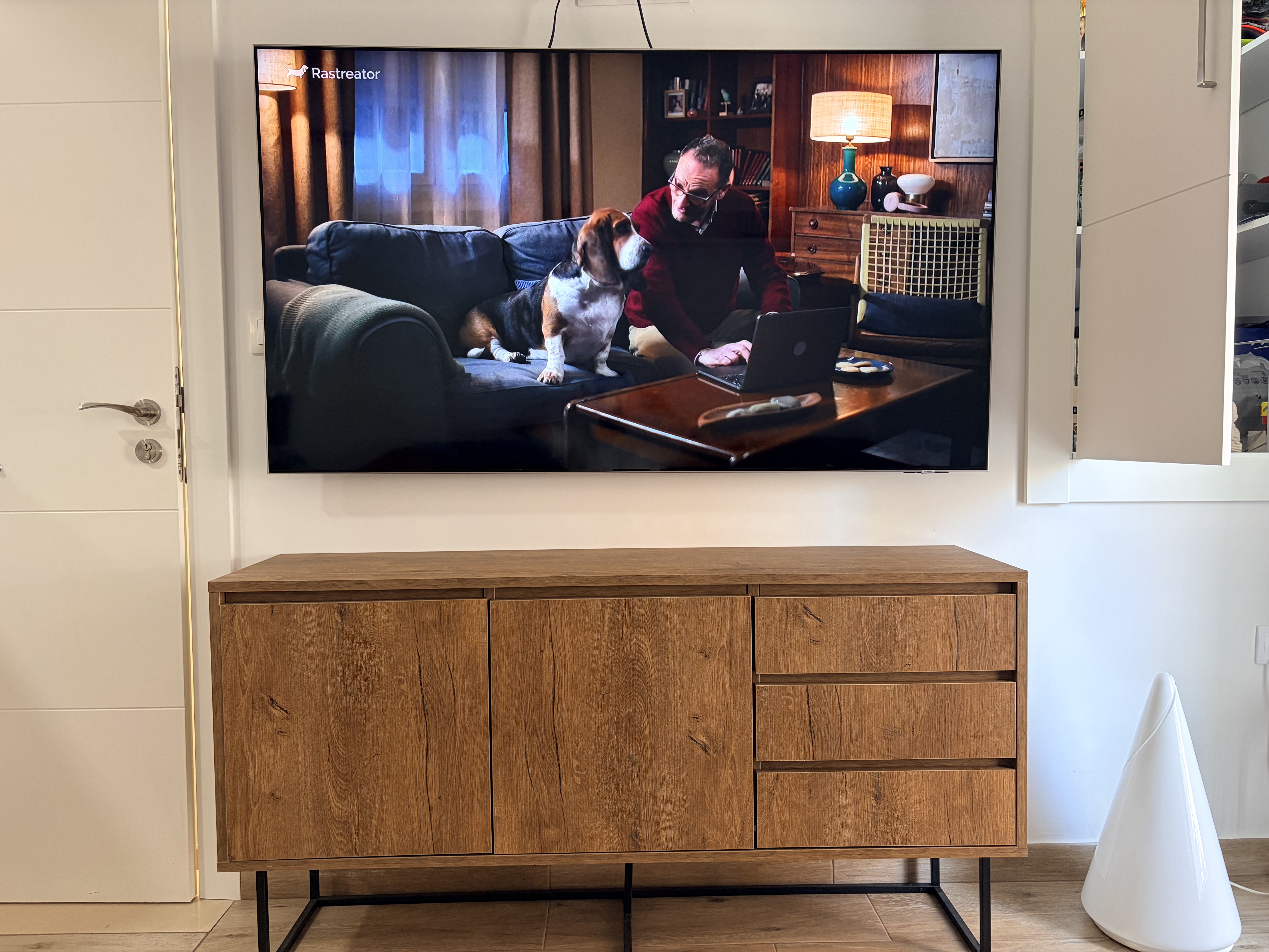 Large TV in the living room